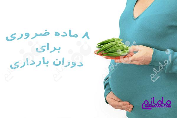 8 ماده غذایی که حتما باید در دوران بارداری استفاده کنید