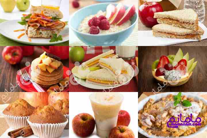 10 دستور غذایی جالب تهیه شده از سیب برای کودکان