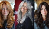 24 مدل موی لیر بلند زنانه بالای 50 سال