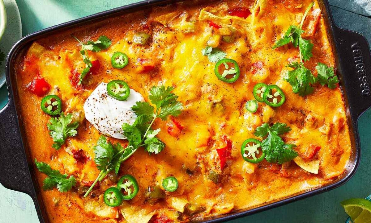 طرز تهیه مرغ کینگ رنچ کاسرول