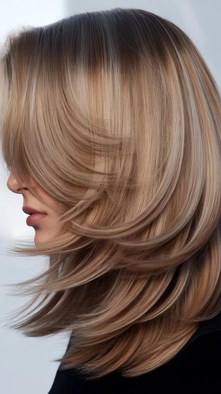 مدل موی باب کات لایه ای، باب کلوش برای موی کم حجم