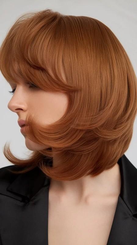 مدل موی باب کات لایه ای با درجه بندی، باب کلوش برای موی کم حجم