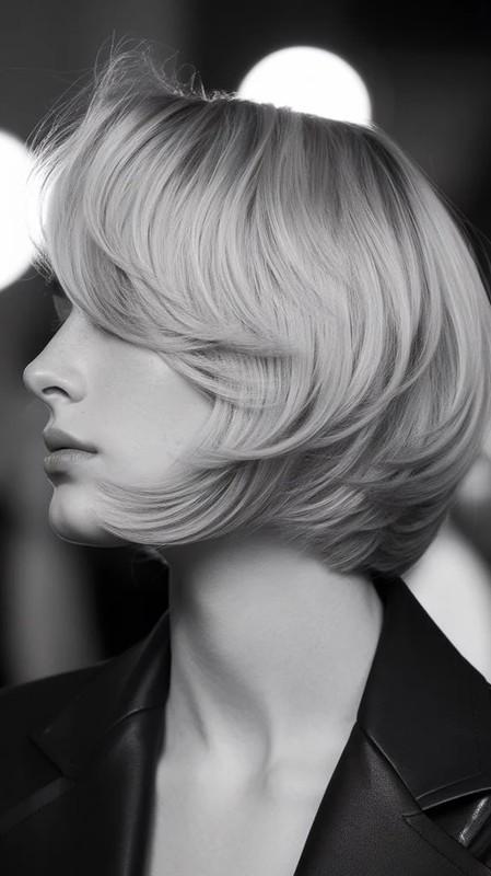 مدل موی شیک چند بعدی، باب کلوش برای موی کم حجم