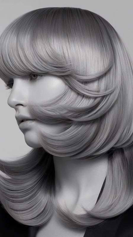 مدل موی پرپشت و لایه ای، باب کلوش برای موی کم حجم
