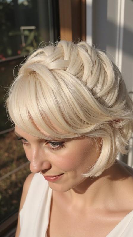 مدل مو کوتاه ساقدوش عروس: art deco hair styling