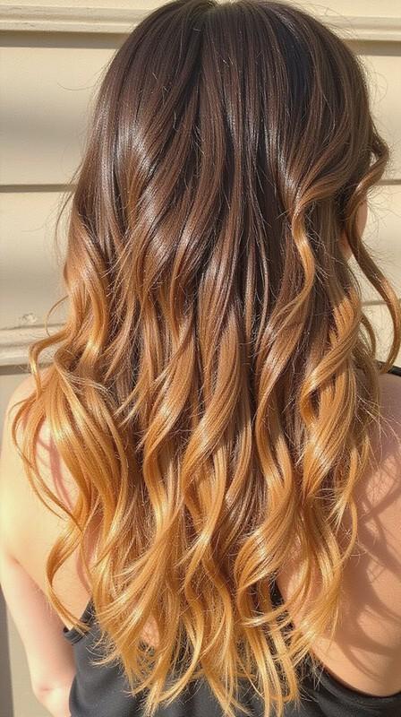 رنگ مو تابستانه: تکنیک آمبره آفتاب سوخته